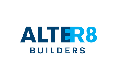 Logo for building company Alter8