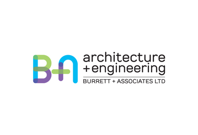 Logo for Burrett & Associates architectural engineering firm