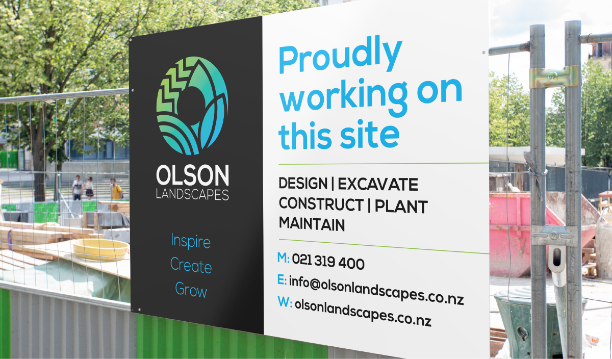 Landscape designer site sign